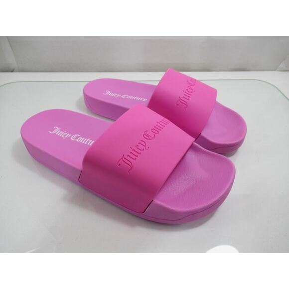 Juicy Couture Breanna Slide Sandal Logo Debossed Pink Size 10 / EUR 40 - Picture 1 of 8